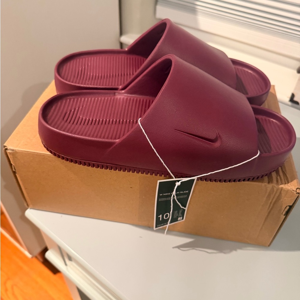 Nike Bordeaux Calm Slide Sandals